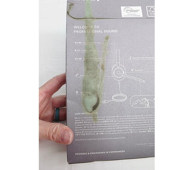 Jabra Gn Evolve 2 30 se  Wired Headset with Microphone DAMAGED BOX - Picture 6 of 12